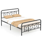 Cadre de lit Costway, base de matelas pour lit jumeau/double/queen/king, avec