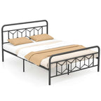 Cadre de lit Costway, base de matelas pour lit jumeau/double/queen/king, avec
