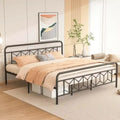 Cadre de lit Costway, base de matelas pour lit jumeau/double/queen/king, avec