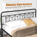 Cadre de lit Costway, base de matelas pour lit jumeau/double/queen/king, avec
