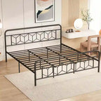 Cadre de lit Costway, base de matelas pour lit jumeau/double/queen/king, avec
