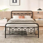 Cadre de lit Costway, base de matelas pour lit jumeau/double/queen/king, avec