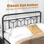Cadre de lit Costway, base de matelas pour lit jumeau/double/queen/king, avec