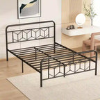 Cadre de lit Costway, base de matelas pour lit jumeau/double/queen/king, avec