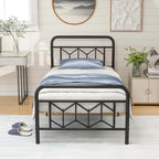 Cadre de lit Costway, base de matelas pour lit jumeau/double/queen/king, avec