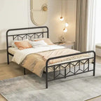 Cadre de lit Costway, base de matelas pour lit jumeau/double/queen/king, avec