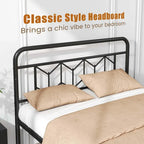 Cadre de lit Costway, base de matelas pour lit jumeau/double/queen/king, avec