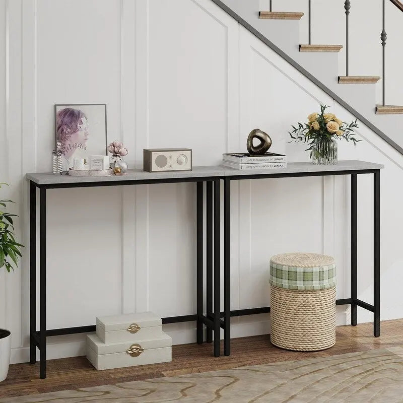 29,5" Table console étroite, table de canapé mince pour couloir, chambre, salon ou vestibule