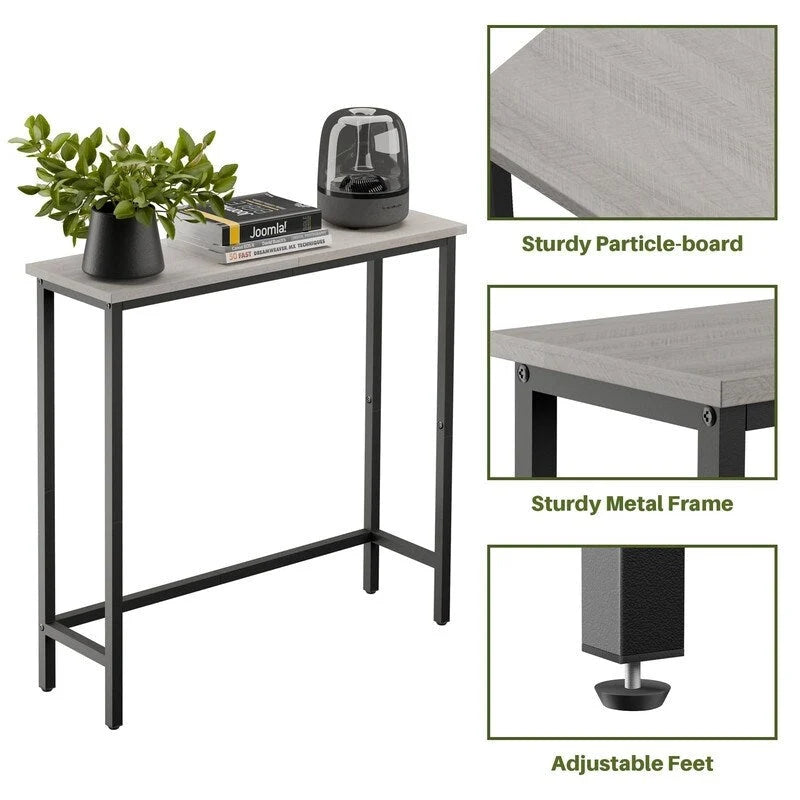 29,5" Table console étroite, table de canapé mince pour couloir, chambre, salon ou vestibule