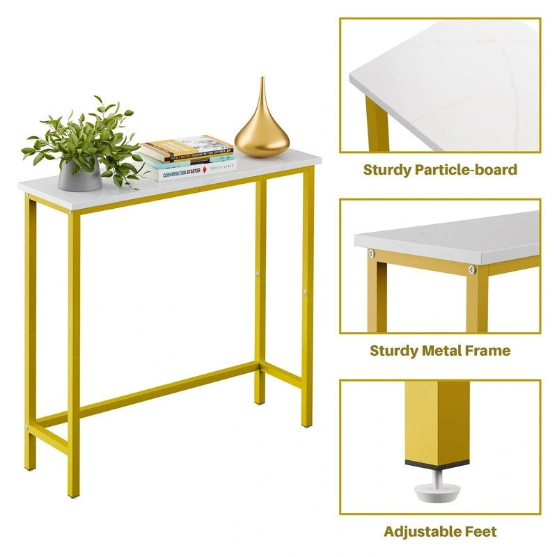 29,5" Table console étroite, table de canapé mince pour couloir, chambre, salon ou vestibule