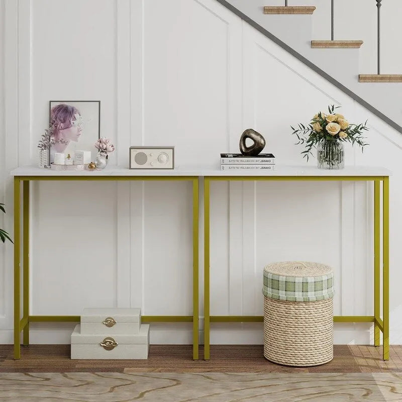 29,5" Table console étroite, table de canapé mince pour couloir, chambre, salon ou vestibule
