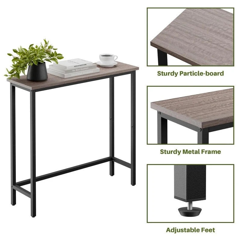 29,5" Table console étroite, table de canapé mince pour couloir, chambre, salon ou vestibule