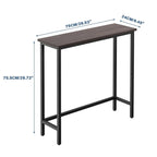 29,5" Table console étroite, table de canapé mince pour couloir, chambre, salon ou vestibule