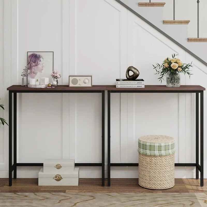 29,5" Table console étroite, table de canapé mince pour couloir, chambre, salon ou vestibule
