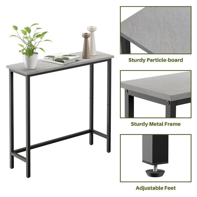29,5" Table console étroite, table de canapé mince pour couloir, chambre, salon ou vestibule