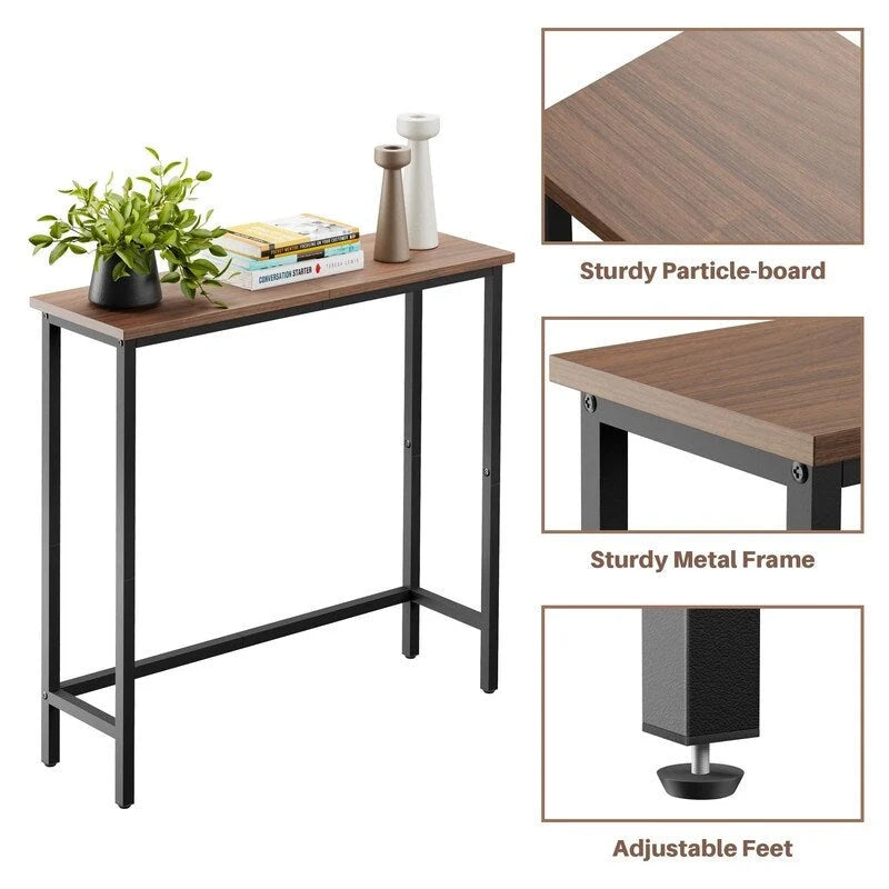 29,5" Table console étroite, table de canapé mince pour couloir, chambre, salon ou vestibule