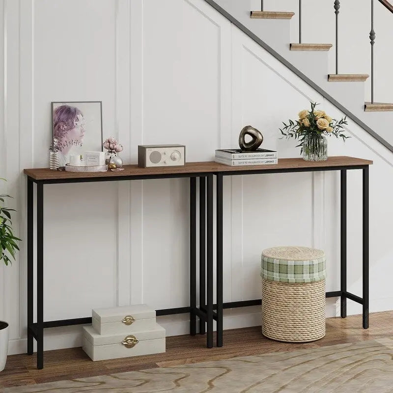 29,5" Table console étroite, table de canapé mince pour couloir, chambre, salon ou vestibule