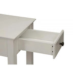 Table d'appoint rectangulaire peu encombrante en bois de 23 po avec deux étagères de rangement et un tiroir pour le salon - 13L x 22W x 23H