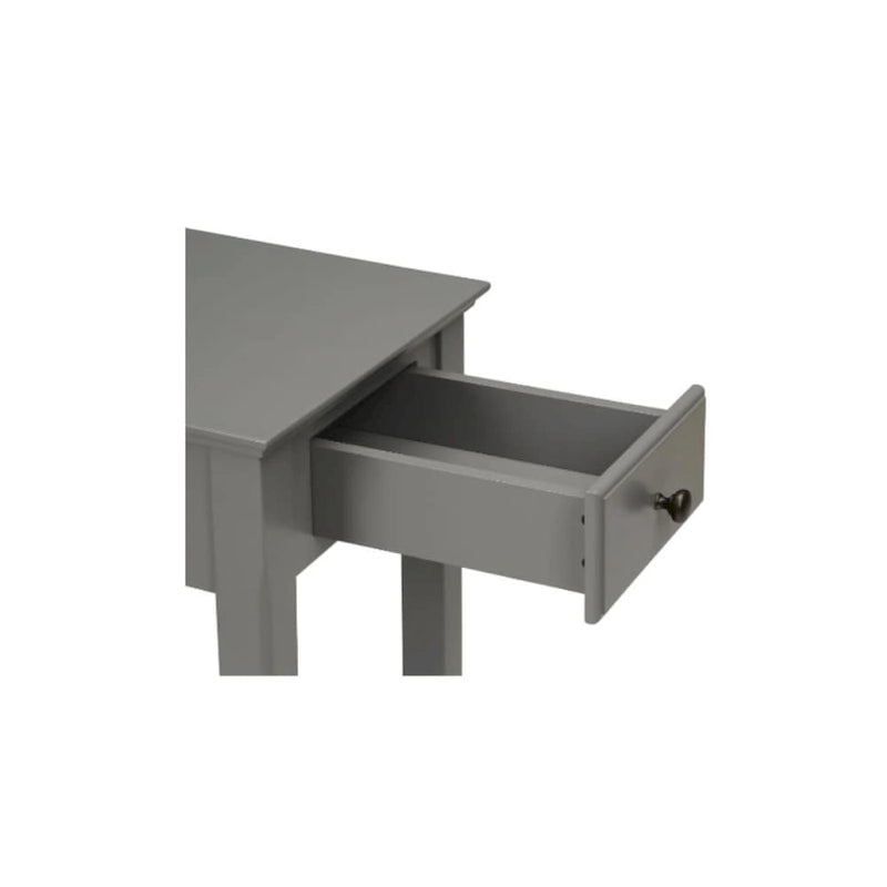 Table d'appoint rectangulaire peu encombrante en bois de 23 po avec deux étagères de rangement et un tiroir pour le salon - 13L x 22W x 23H