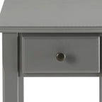 Table d'appoint rectangulaire peu encombrante en bois de 23 po avec deux étagères de rangement et un tiroir pour le salon - 13L x 22W x 23H