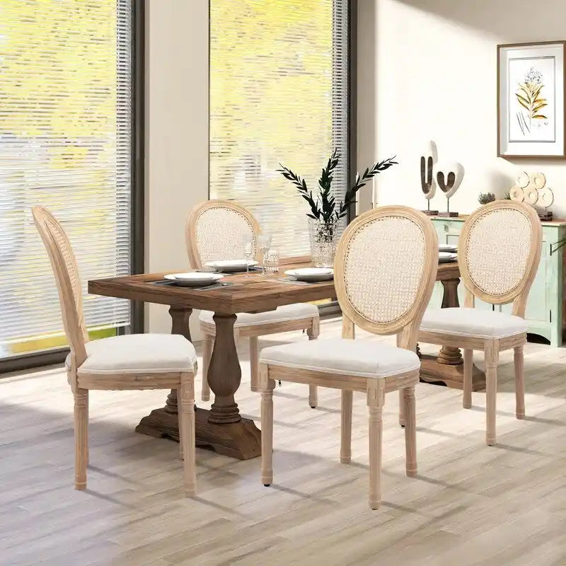 Chaise de salle à manger rembourrée – Marron / Vert olive / Gris foncé / Orange / Noir / Beige / Bleu marine, Cuir & Tissu & Velours