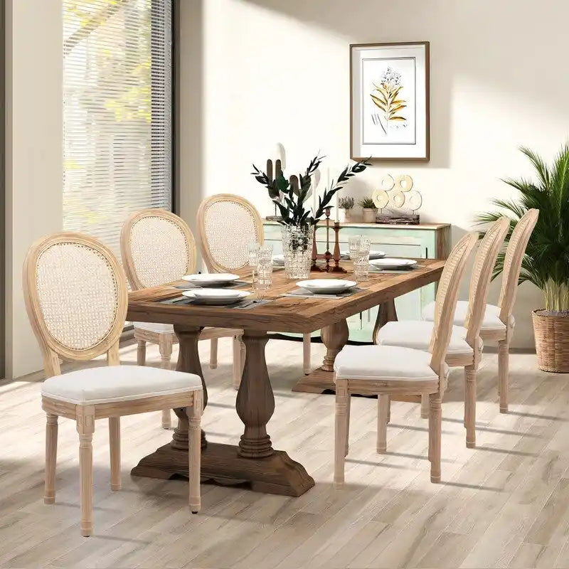 Chaise de salle à manger rembourrée – Marron / Vert olive / Gris foncé / Orange / Noir / Beige / Bleu marine, Cuir & Tissu & Velours