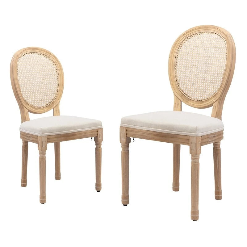 Chaise de salle à manger rembourrée – Marron / Vert olive / Gris foncé / Orange / Noir / Beige / Bleu marine, Cuir & Tissu & Velours