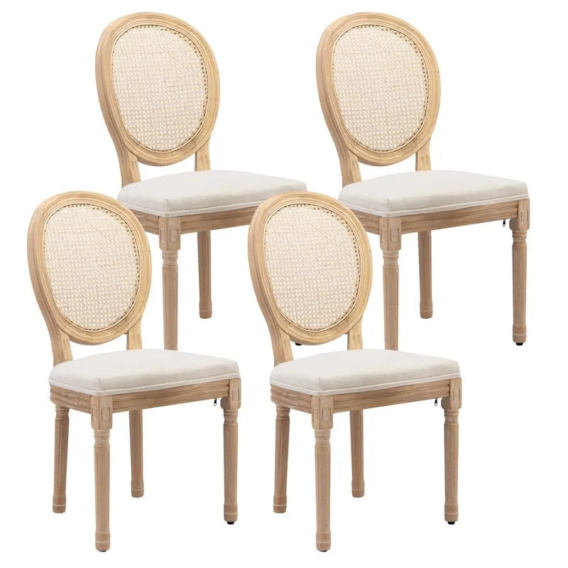 Chaise de salle à manger rembourrée – Marron / Vert olive / Gris foncé / Orange / Noir / Beige / Bleu marine, Cuir & Tissu & Velours
