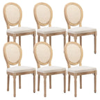 Chaise de salle à manger rembourrée – Marron / Vert olive / Gris foncé / Orange / Noir / Beige / Bleu marine, Cuir & Tissu & Velours