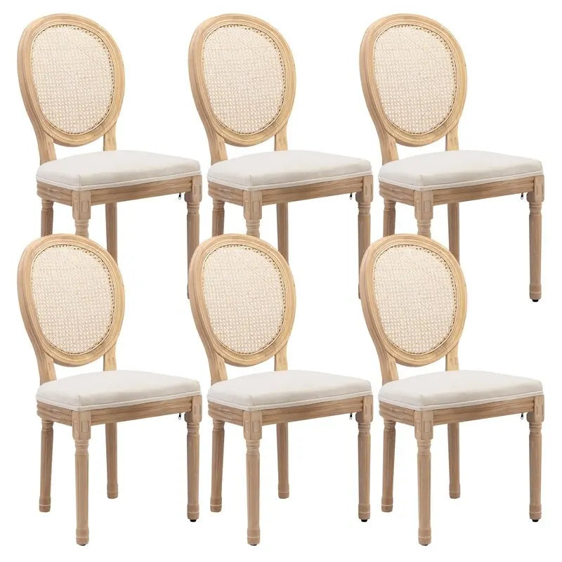 Chaise de salle à manger rembourrée – Marron / Vert olive / Gris foncé / Orange / Noir / Beige / Bleu marine, Cuir & Tissu & Velours