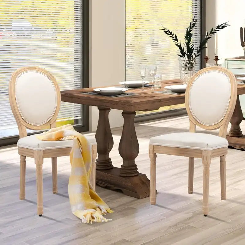 Chaise de salle à manger rembourrée – Marron / Vert olive / Gris foncé / Orange / Noir / Beige / Bleu marine, Cuir & Tissu & Velours
