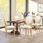 Chaise de salle à manger rembourrée – Marron / Vert olive / Gris foncé / Orange / Noir / Beige / Bleu marine, Cuir & Tissu & Velours