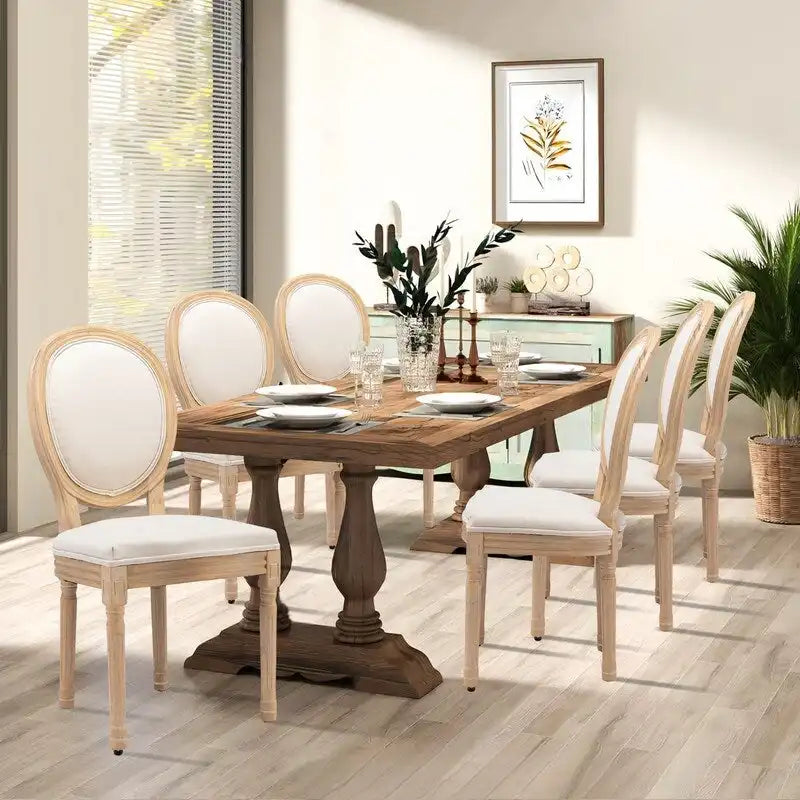Chaise de salle à manger rembourrée – Marron / Vert olive / Gris foncé / Orange / Noir / Beige / Bleu marine, Cuir & Tissu & Velours