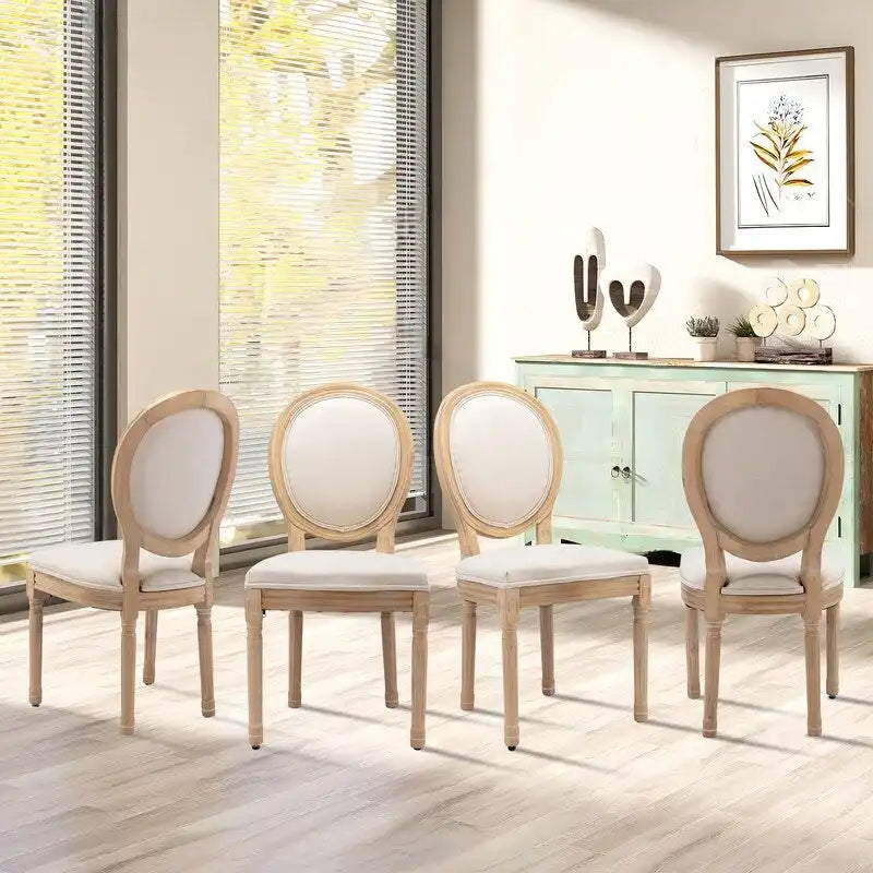 Chaise de salle à manger rembourrée – Marron / Vert olive / Gris foncé / Orange / Noir / Beige / Bleu marine, Cuir & Tissu & Velours