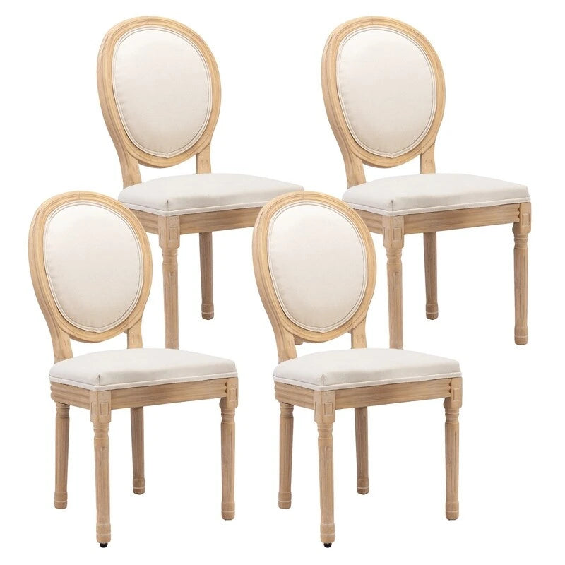 Chaise de salle à manger rembourrée – Marron / Vert olive / Gris foncé / Orange / Noir / Beige / Bleu marine, Cuir & Tissu & Velours