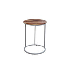Table d'appoint en C Union en bois massif et métal