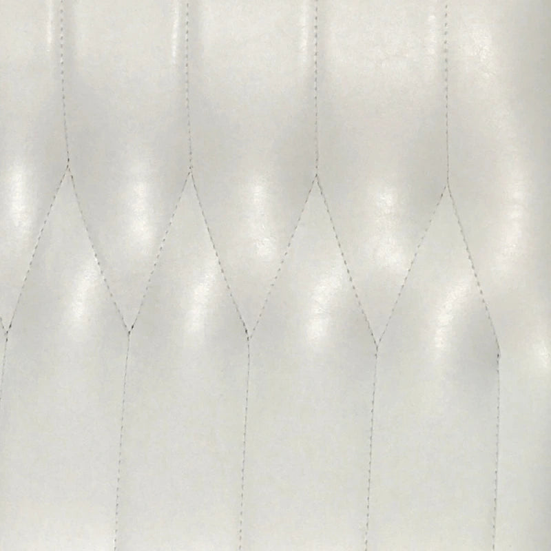 Fauteuil d'appoint du milieu du siècle, blanc/noir mat, capitonné, une place