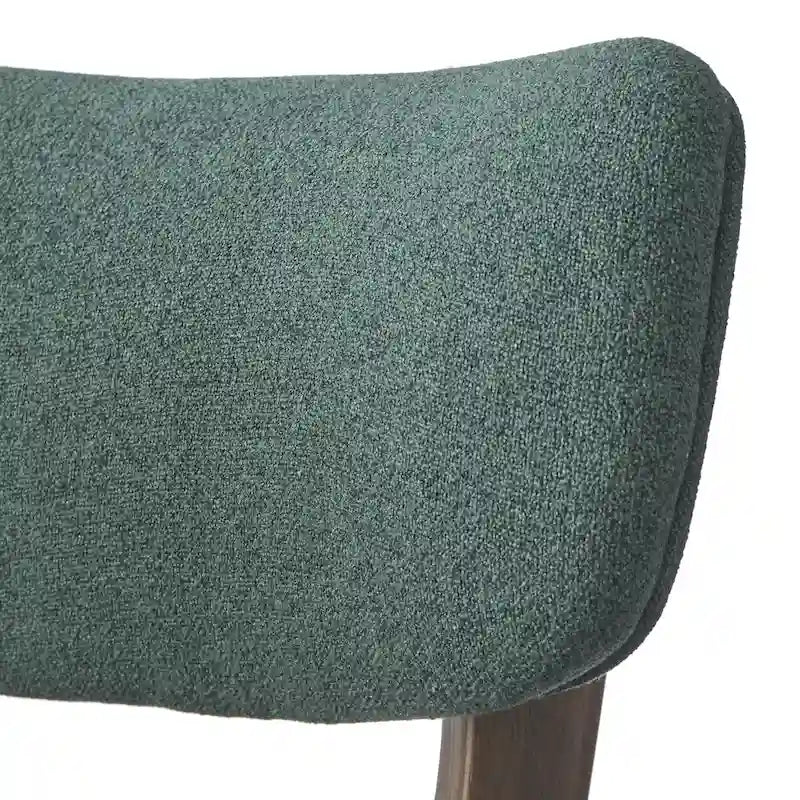 Chaise de salle à manger du milieu du siècle, Beige / Orange automne / Gris foncé / Vert concombre, Lot de 2