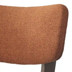 Chaise de salle à manger du milieu du siècle, Beige / Orange automne / Gris foncé / Vert concombre, Lot de 2
