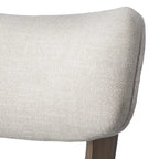 Chaise de salle à manger du milieu du siècle, Beige / Orange automne / Gris foncé / Vert concombre, Lot de 2