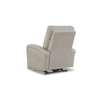 Fauteuil inclinable électrique moderne marron/gris, 1 place, avec têtière réglable