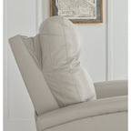 Fauteuil inclinable électrique moderne marron/gris, 1 place, avec têtière réglable