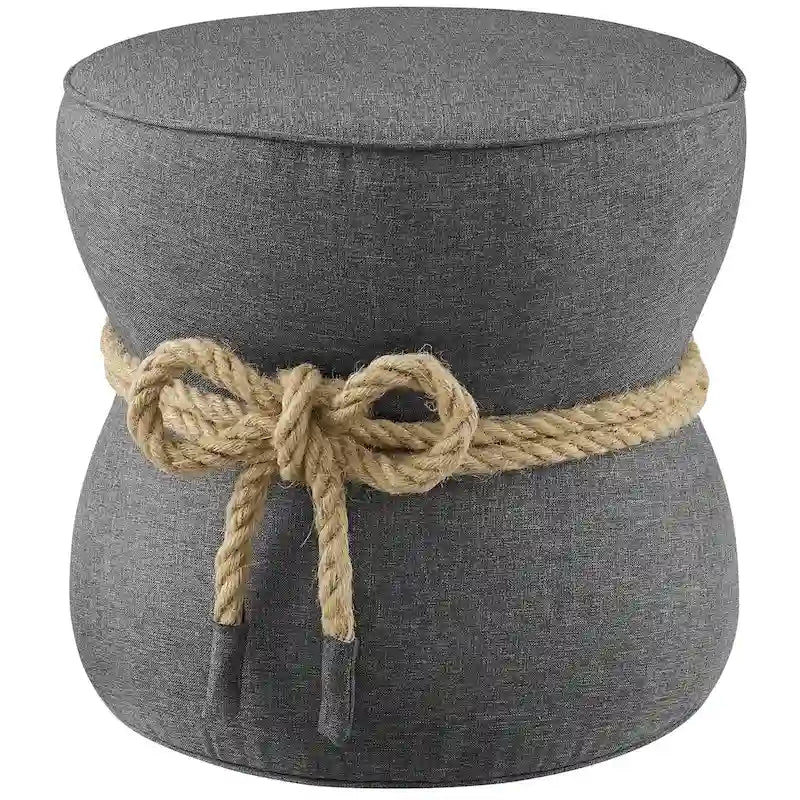 Pouf sablier, rouge atomique / gris, 1 place