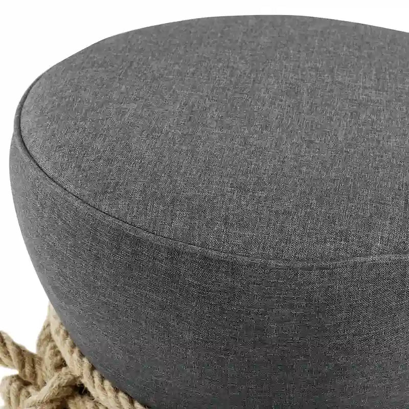 Pouf sablier, rouge atomique / gris, 1 place