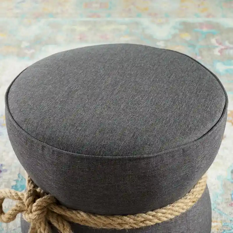 Pouf sablier, rouge atomique / gris, 1 place
