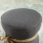 Pouf sablier, rouge atomique / gris, 1 place