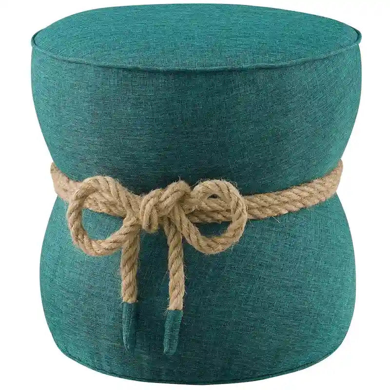 Pouf sablier, rouge atomique / gris, 1 place