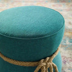 Pouf sablier, rouge atomique / gris, 1 place