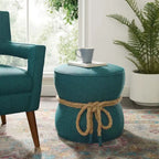 Pouf sablier, rouge atomique / gris, 1 place