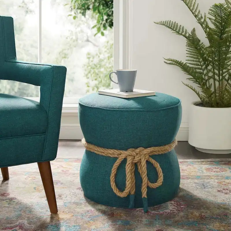 Pouf sablier, rouge atomique / gris, 1 place